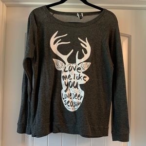 Love me like you love deer season  sweater